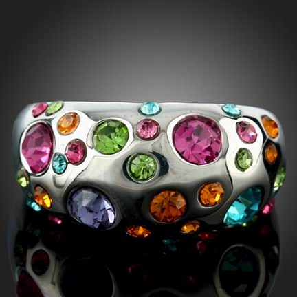 RAINBOW GALAXY SWAROVSKI CRYSTAL RING
